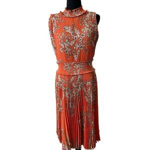 Nanette Lepore Orange Floral Dress